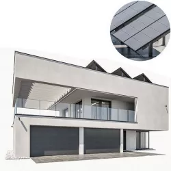 Modern house 18 at night 3D model