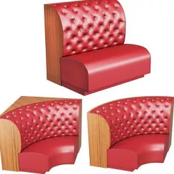Modular leather sofa 3D model