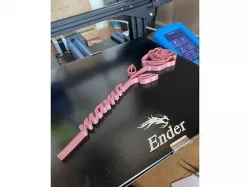Moederdag Roos Mama 3D model