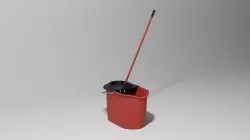 Mop and bucket 3D model