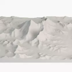 Mount Everest topology 3D model