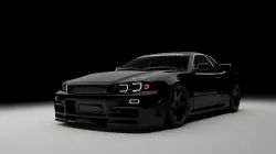 Nissan R34 Skyline Skyline twin Turbo 3D model