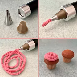 Nozzle Adaptor for Fimo polymer clay extruder