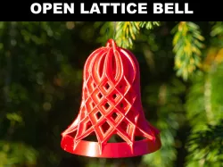 Open Lattice Christmas Bell