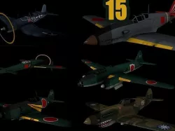 Pack 15  3DModel Aircraft  Low-poly 3D model