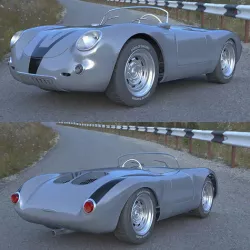 Porsche Spyder 550 3D model