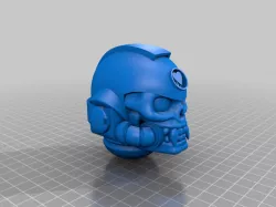 Primaris Reiver- or Chaplain-Helmet with Lamenters Badge