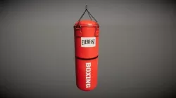 Punching Bag Low-poly 3D model
