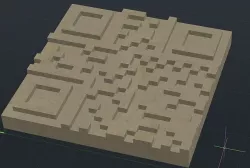 QR Code block 3D model