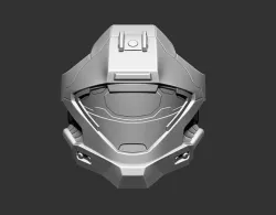 Recon scifi Helmet Highpoly  3D model