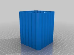 ribbed pencil holder