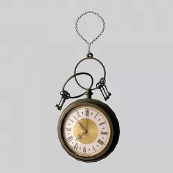 Roman numbers Pocket clock 3d model 3D model