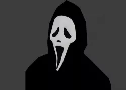 Scream Ghostface Low-poly 3D model