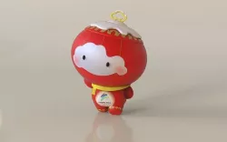 Shuey Rhon Rhon   the mascot of the Beijing Winter Paralympics  3D model