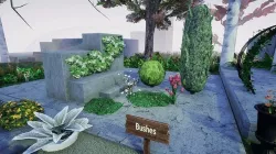 Simplified Bushes set Low-poly 3D model