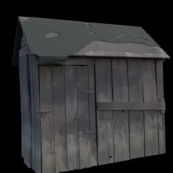 Small Shack Low-poly 3D model