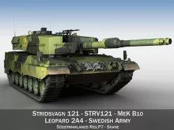 Stridsvagn 121 - Mek B10 - Swedish Army 3D model