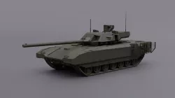 T-14 Armata Russian next gen main battle Tank 3D model