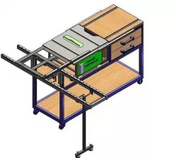TABLE SAW DWE7492-B2 3D model