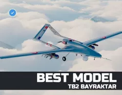 TB2 Bayraktar UAV 3D model