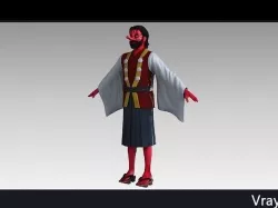 Tengu with unity model  Low-poly 3D model