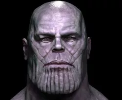 thanos 3D model head 3D model