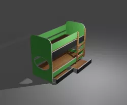 tie tiered kids tie 3D model