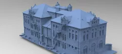Victorian Steampunk City Street street 3D model