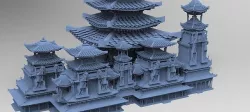 Warlord Tower Kit bash  3D model