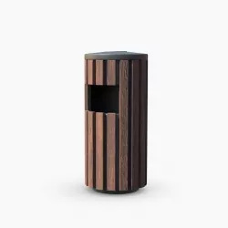 Wooden Trashcan 3D model
