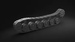 WW1 WW2 Tank Track Rail 3D model