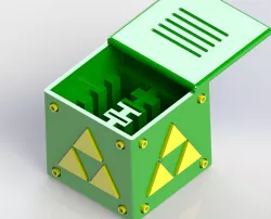 Zelda Switch Cartridge Case with sliding lid
