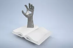 Zombie Hand Open Book 3D model