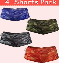 04 Sexy Army Shorts Pack   Low-poly  3D model