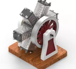 6 Cylinder Radial Engine