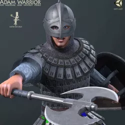 Adam Warrior Low-poly  3D model