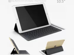 Apple iPad Pro 10 5 Inch with smart keyboard 3D model