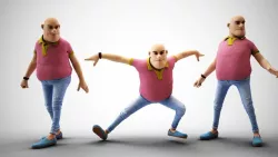 Bald Head Low-poly  3D model