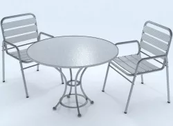 Bar table set 3D model