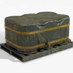 Barrel Shipment Game Prop PBR  Low-poly  3D model
