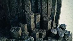 Basalt Columns and Rocks Kit PBR - Obsidian  Low-poly  3D model