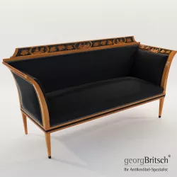 Biedermeier sofa - South Germany 1820 - Georg Britsch 3D model