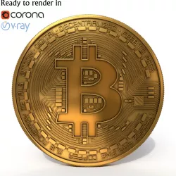 Bitcoin 3D model