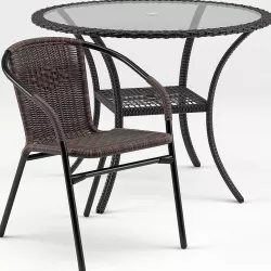 Brigance Bistro Table and Acadian Chair 3D model