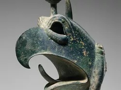 Bronze head of a griffin