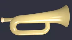 Bugle Low-poly  3D model