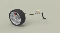 Car's disc brake system