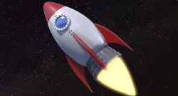 Cartoon Rocket Ship V1 Low-poly  3D model