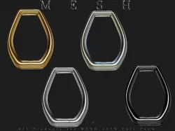 Chain - 1 Ring  Low-poly  3D model