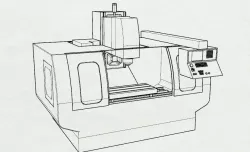 CNC machine 1 3D model